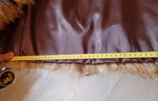 Abrigo Piel Coyote Auténtica