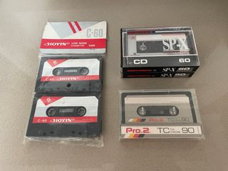 Lote 5 Cintas Cassette Vírgenes