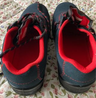 Zapatos de seguridad Forli azul y rojo