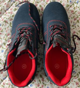 Zapatos de seguridad Forli azul y rojo
