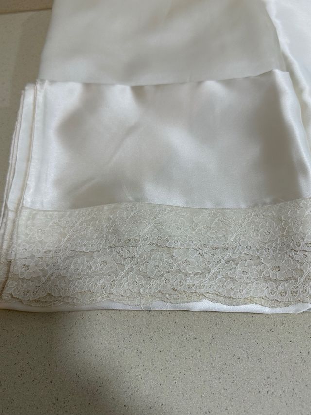 sábanas de raso crema