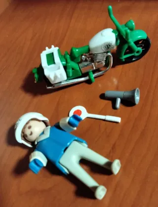 Playmobil Policía Clásico Moto