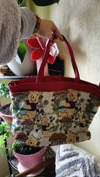 Bolso Vintage Winnie the Pooh Rojo