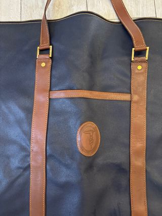 Borsa da viaggio Trussardi blu e marrone