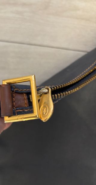 Borsa da viaggio Trussardi blu e marrone