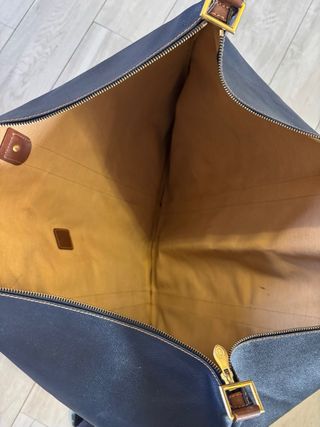 Borsa da viaggio Trussardi blu e marrone