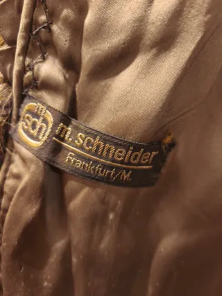 Abrigo de pelo vintage marrón