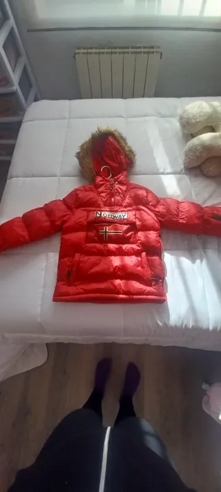 Chaqueta Geographical Norway Roja Niñ@ 10 años