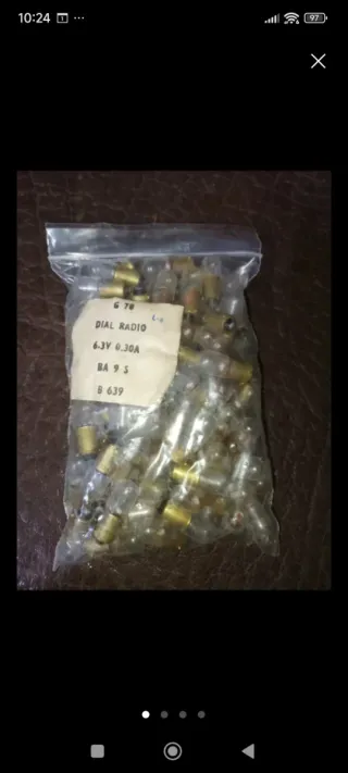 Bombillas Dial Radio antigua 6.3V 0.30A
