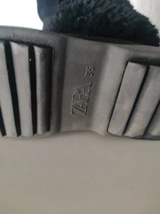 Botas de invierno negras con pelo Talla 35