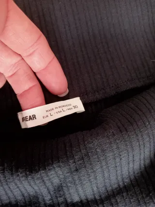 Vestido largo negro de punto