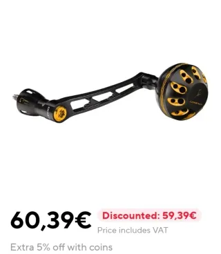 Manovella Gomexus per mulinelli Shimano