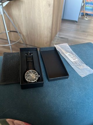 Orologio Automatico Scheletrato Nero e argento