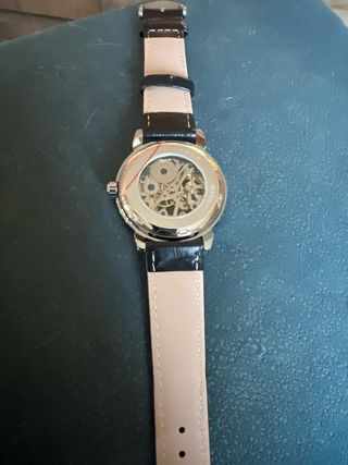 Orologio Automatico Scheletrato Nero e argento