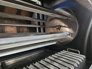 Asador rotativo eléctrico para CARBÓN-leña