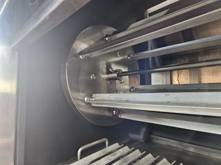 Asador rotativo eléctrico para CARBÓN-leña