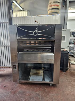 Asador rotativo eléctrico para CARBÓN-leña