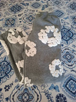 Pantalone Tuta Grigio con Applicazioni tg.M