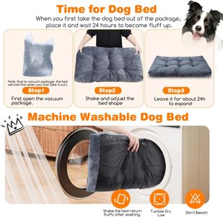 Cama grande para perros Nobleza 110x73x10cm XL