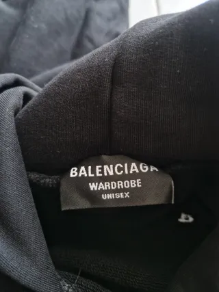 Felpa Balenciaga Nera oversize S Hoodie