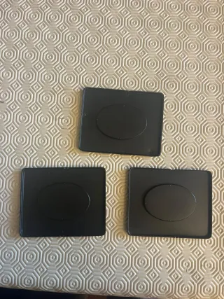 Tre quadretti foglia oro