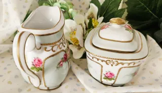 Zuccheriera ovale Meander con coperchio