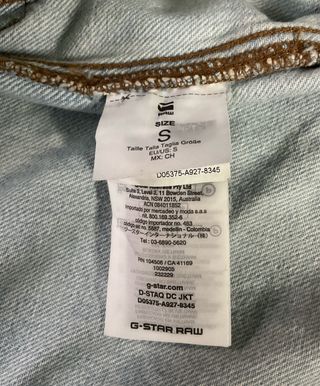 Chaqueta vaquera hombre de G-Star Raw (S)