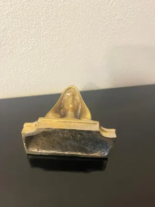 Antica scultura bronzo Ave Maria