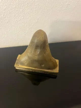 Antica scultura bronzo Ave Maria