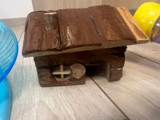 Jaula Hámster Negra y Verde con Accesorios