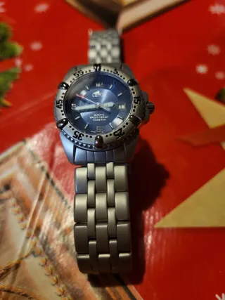 Reloj Lotus Mujer Azul y Plateado( SIN PILAS)
