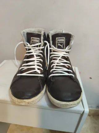 Zapatillas piel Puma Talla 45 borreguillo