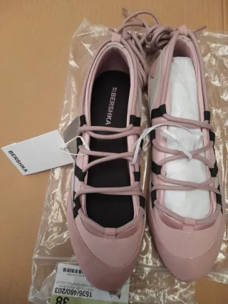 Bailarinas Bershka deportivas atadas talla 38