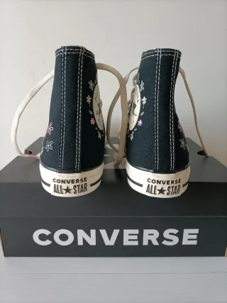 Converse All Star ricamate nere 37