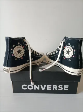 Converse All Star ricamate nere 37