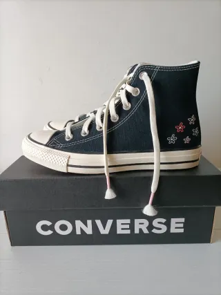 Converse All Star ricamate nere 37