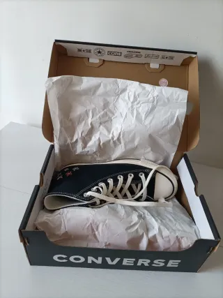 Converse All Star ricamate nere 37