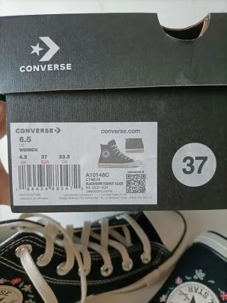 Converse All Star ricamate nere 37