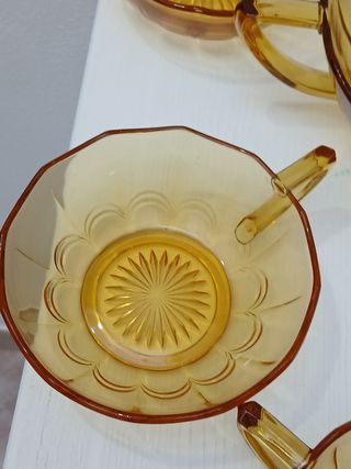 Set Tazze Vintage Vetro Made in Italy