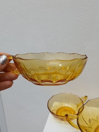 Set Tazze Vintage Vetro Made in Italy