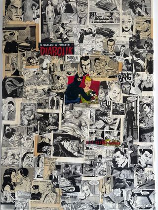 Quadro Patchwork Diabolik - Arte Unica