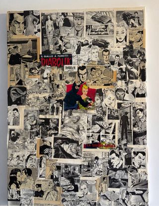 Quadro Patchwork Diabolik - Arte Unica