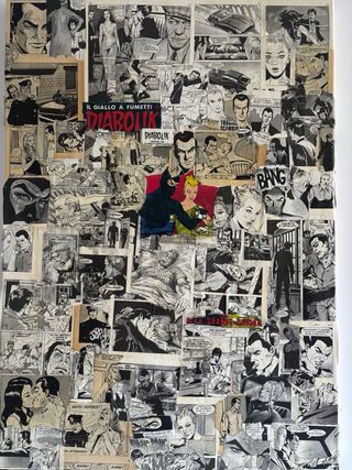 Quadro Patchwork Diabolik - Arte Unica