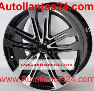 Kit 4 llantas para audi cortea black 18
