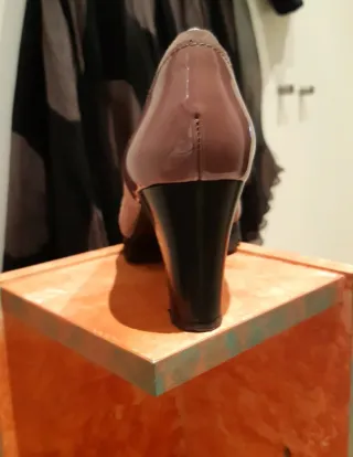 Zapatos Gadea Ante Tacón Nude Talla 36