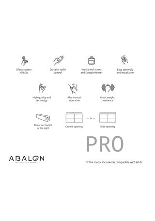 Riel Motorizzato per Tende, Motore WiFi