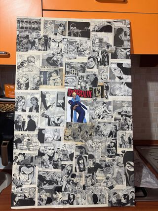 Quadro Patchwork Diabolik - Arte Unica
