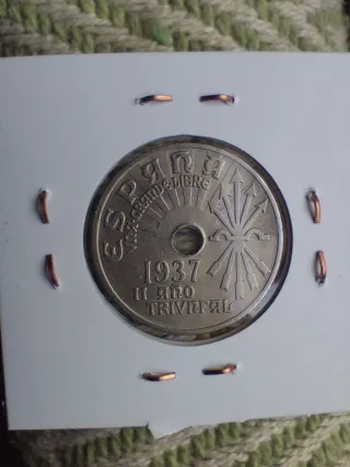 25 céntimos 1937 España