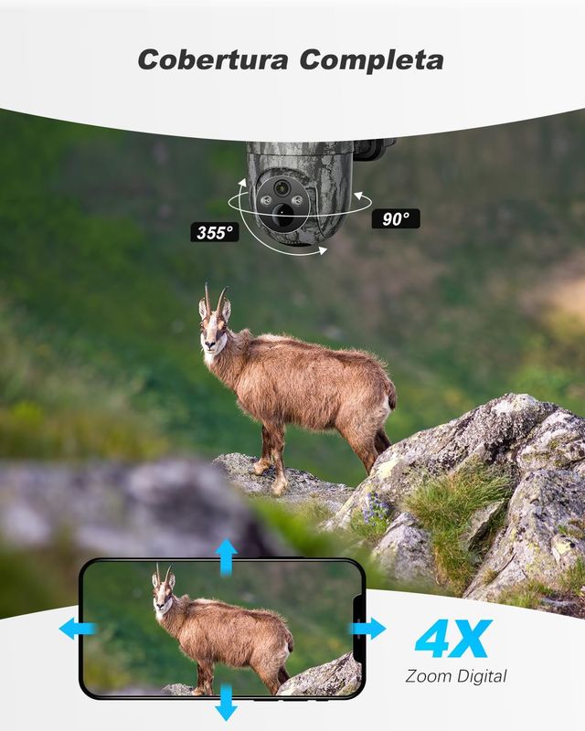 CÁMARA CAZA 4G SOLAR 2K PTZ SIN WIFI