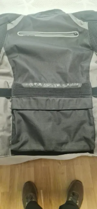 Chaqueta Moto Cordura Negra y Gris